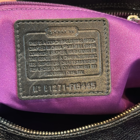 Coach Black Leather Satchel‎ or Shoulder Handbag - Picture 10 of 10